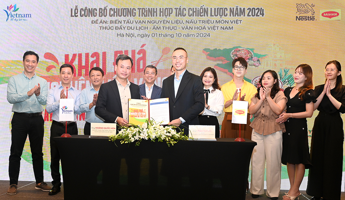 Công bố chương trình hợp tác năm 2024 “Khai phá nguyên liệu vàng, vang danh ẩm thực Việt”