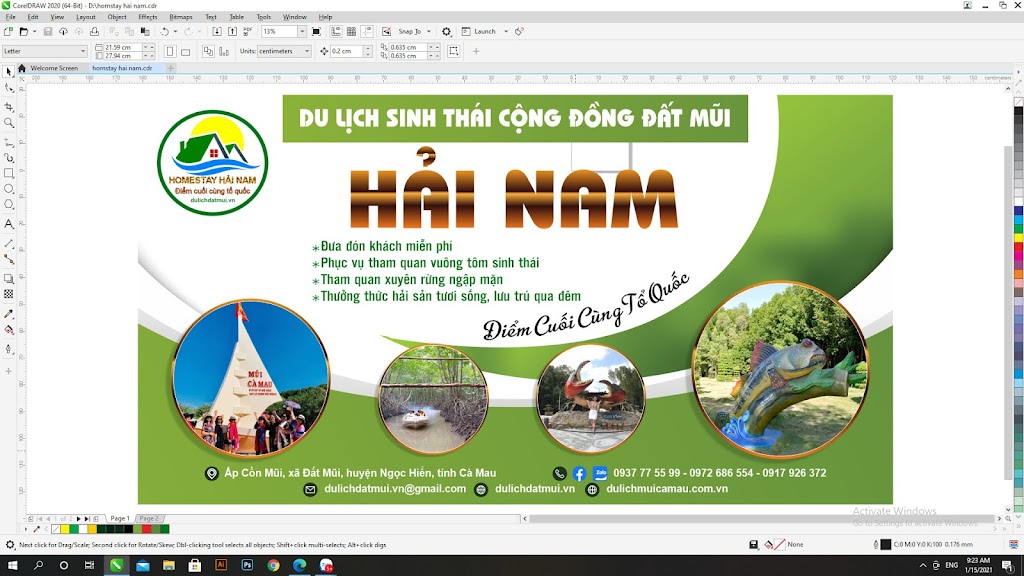 Du lịch sinh thái cộng đồng Mũi Cà Mau – Homestay Hải Nam